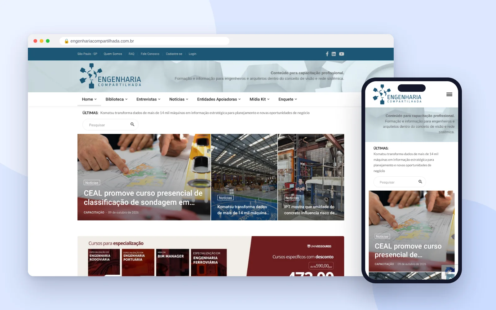 Engenharia Compartilhada website
